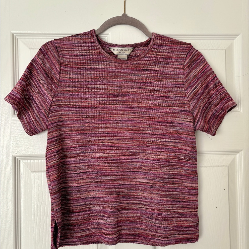 Allison Daley Women's Striped Pink Top